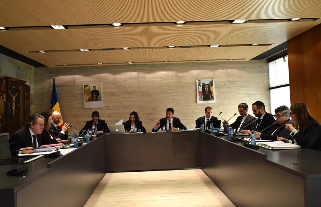 Un moment de la sessió de consell de comú celebrada aquest dimecres a Ordino.