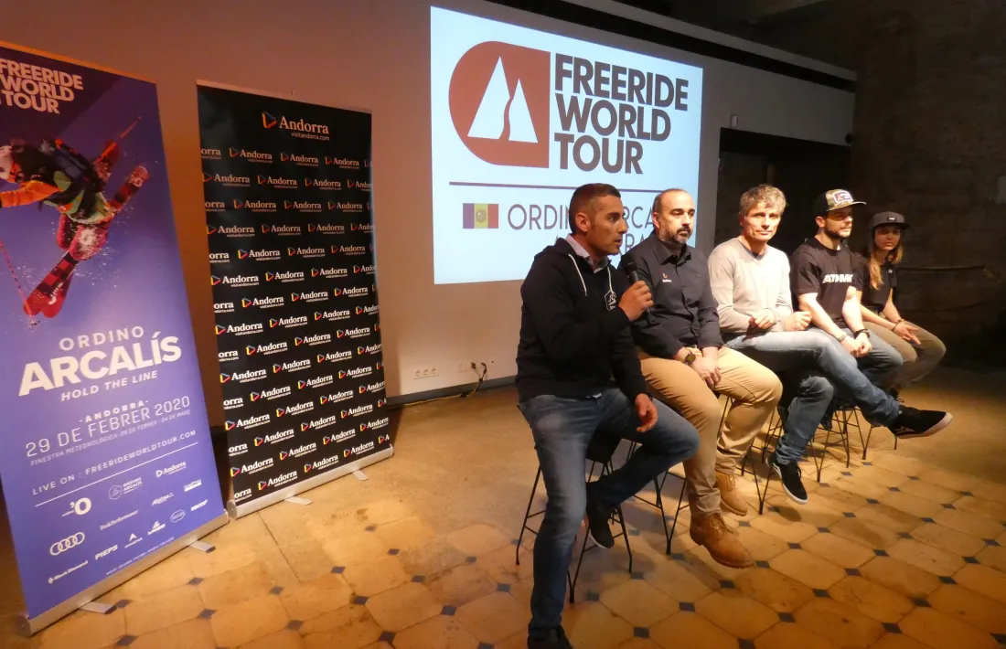 El Freeride World Tour (FWT) ‘andorrà’ es va presentar ahir a Barcelona.