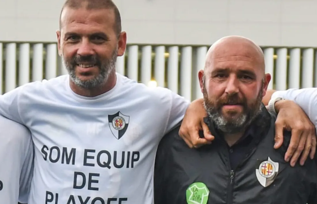 Mario Fernández amb Nacho Castro, a l'Horta