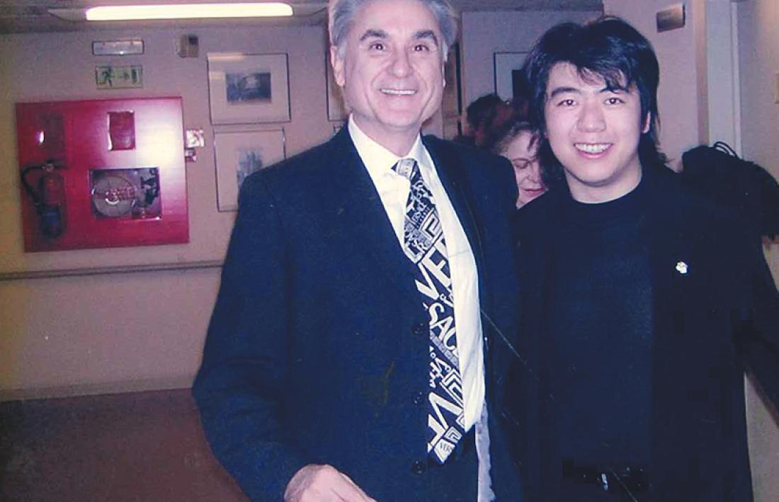 Lang Lang i el director artístic de la Temporada, Josep Maria Escribano, ara fa vint anys, en el debut del pianista a Espanya.