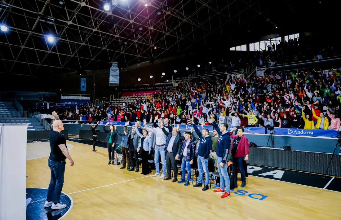 El Poliesportiu va acollir un dels actes més concorreguts de la campanya de l’ACB, segons el president, Antonio Martín.