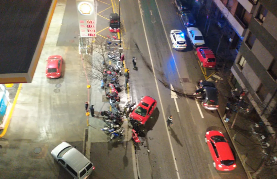 Els vehicles implicats en l'accident d'ahir a la nit.