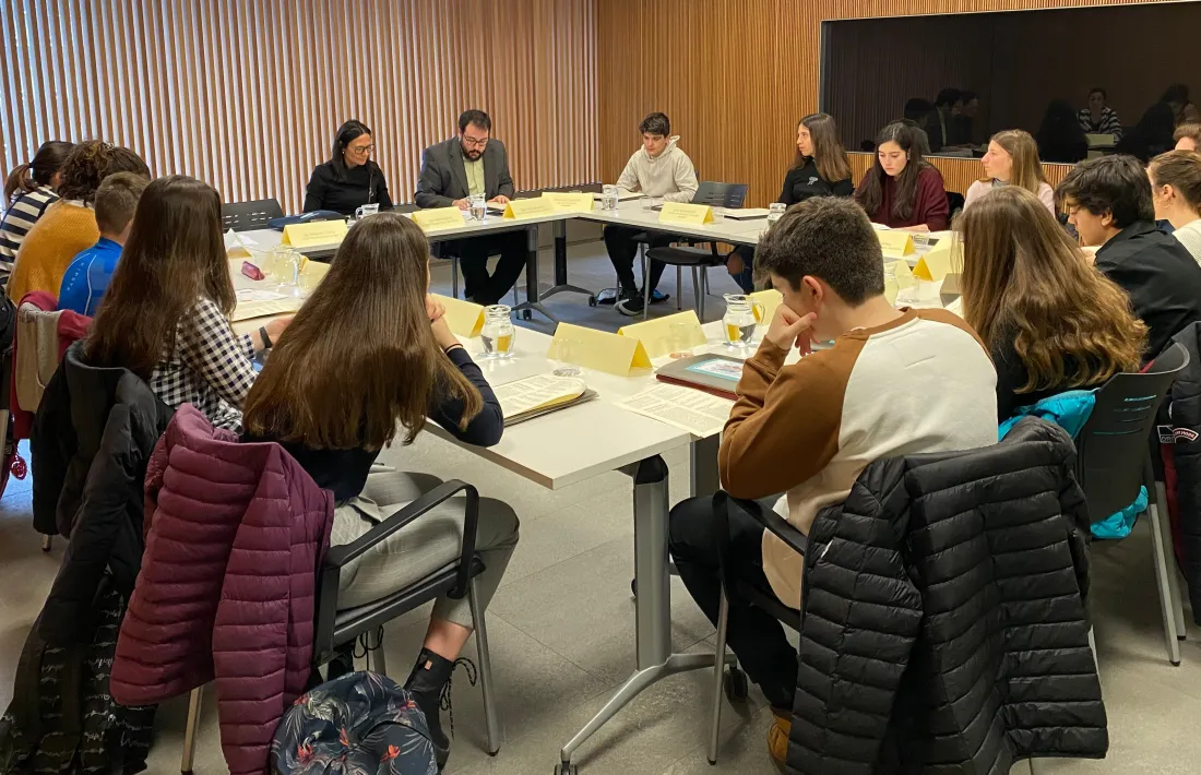 Una de les comissions de treball del Consell General dels Joves.