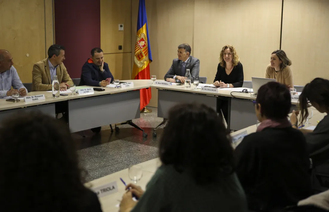 Calvó a la reunió de la comissió del Pla Nacional de Residus, ahir.