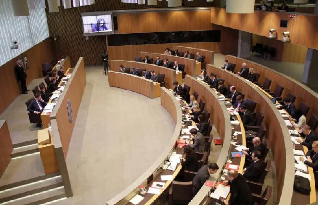 Vista de l'hemicicle del Consell General.