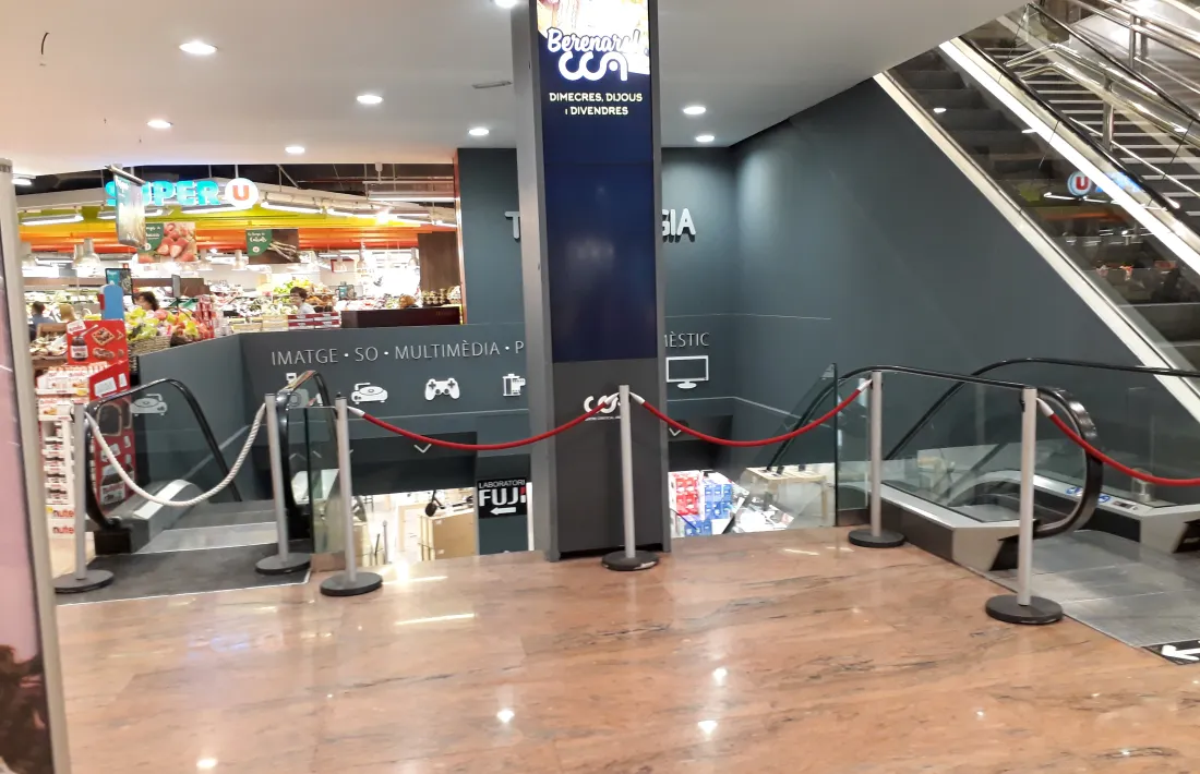 Illa Carlemany també ha barrat el pas a les plantes: només obren el supermercat i la farmàcia.