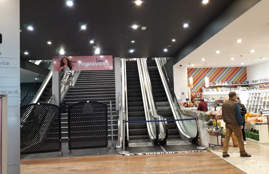 Illa Carlemany també ha barrat el pas a les plantes: només obren el supermercat i la farmàcia.