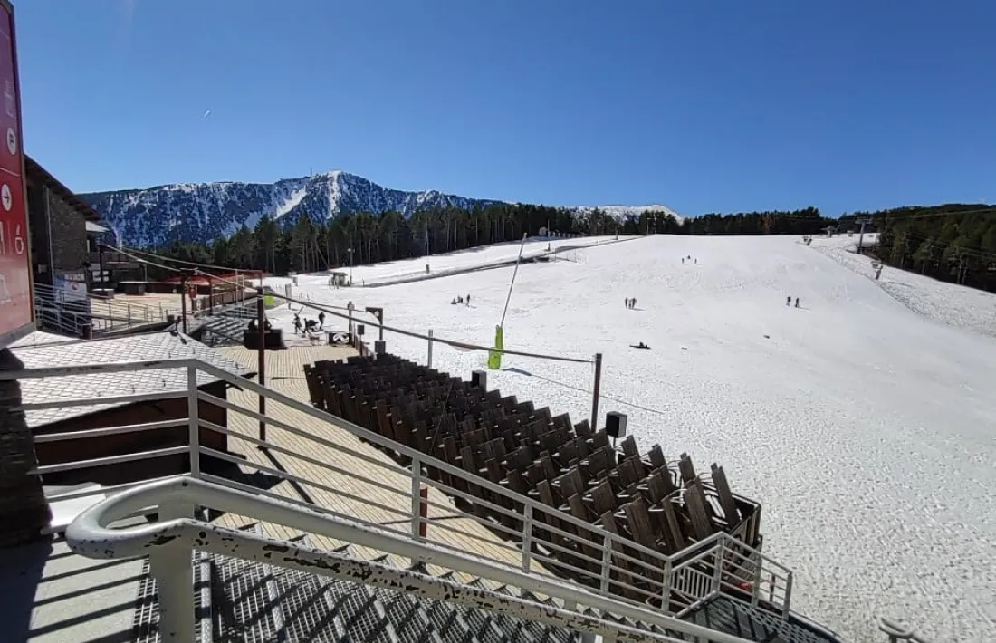 Pistes buides al sector de Pal.