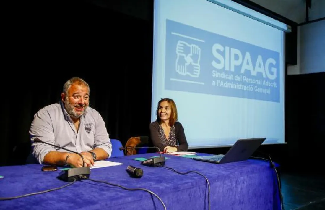 La darrera assemblea general del Sindicat de Personal Adscrit a l'Administració General.