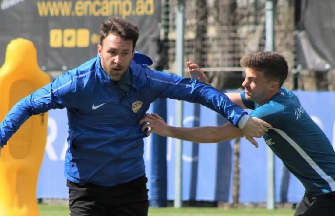 Víctor Casadesús, amb l'FC Andorra