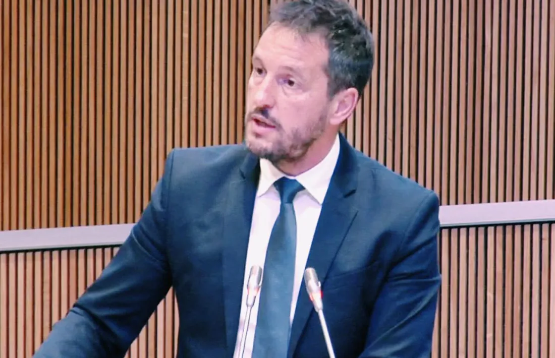 El president del grup socialdemòcrata, Pere López.