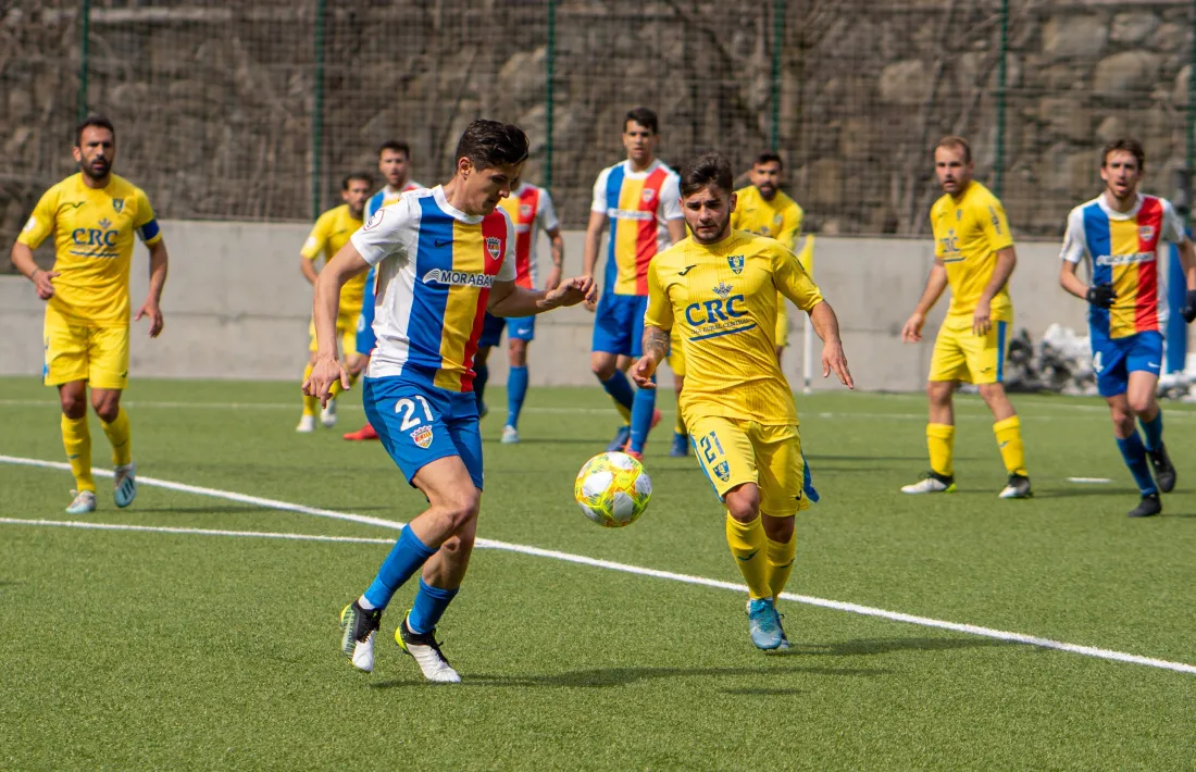 El Futbol Club Andorra continuarà el seu calendari a segona B si la Covid-19 ho permet.