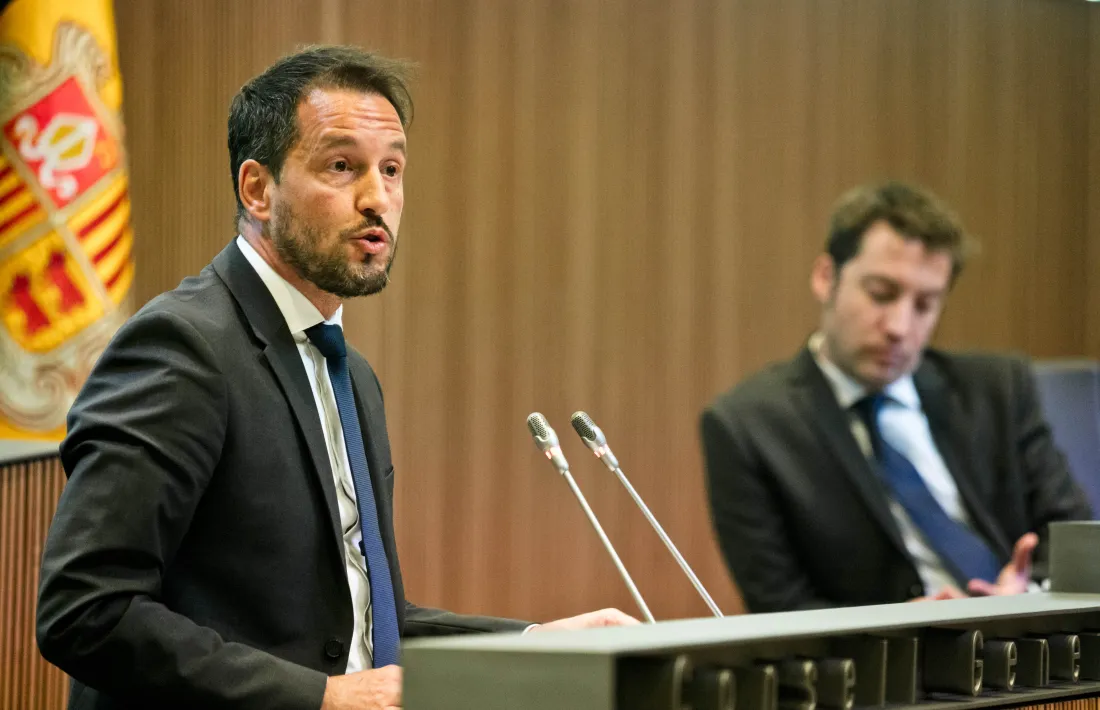 El president del grup socialdemòcrata, Pere López.