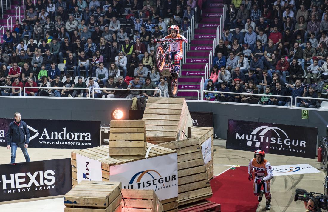 Toni Bou, al Poliesportiu d'Andorra