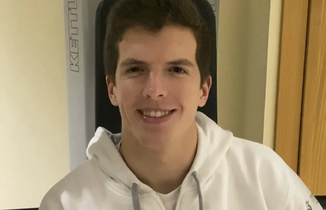 Roger Puig, al gimnàs