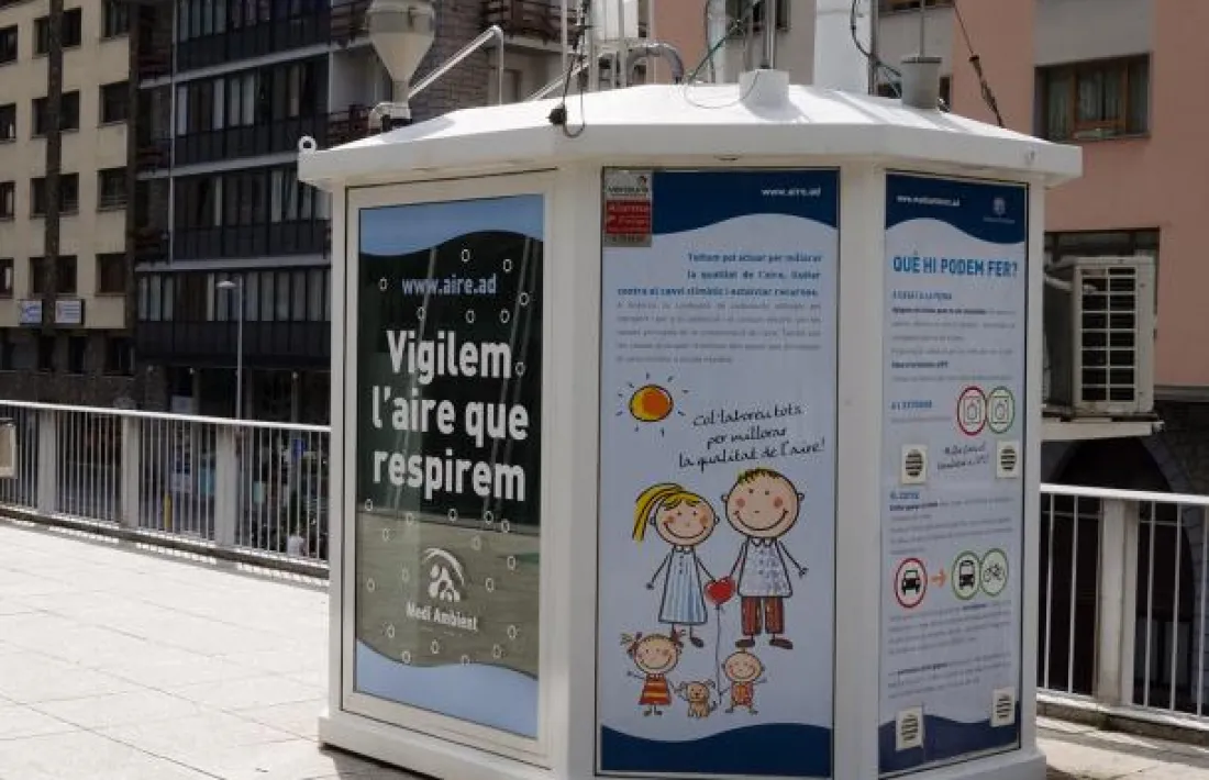 Estació de control de qualitat de l'aire d'Escaldes-Engordany.