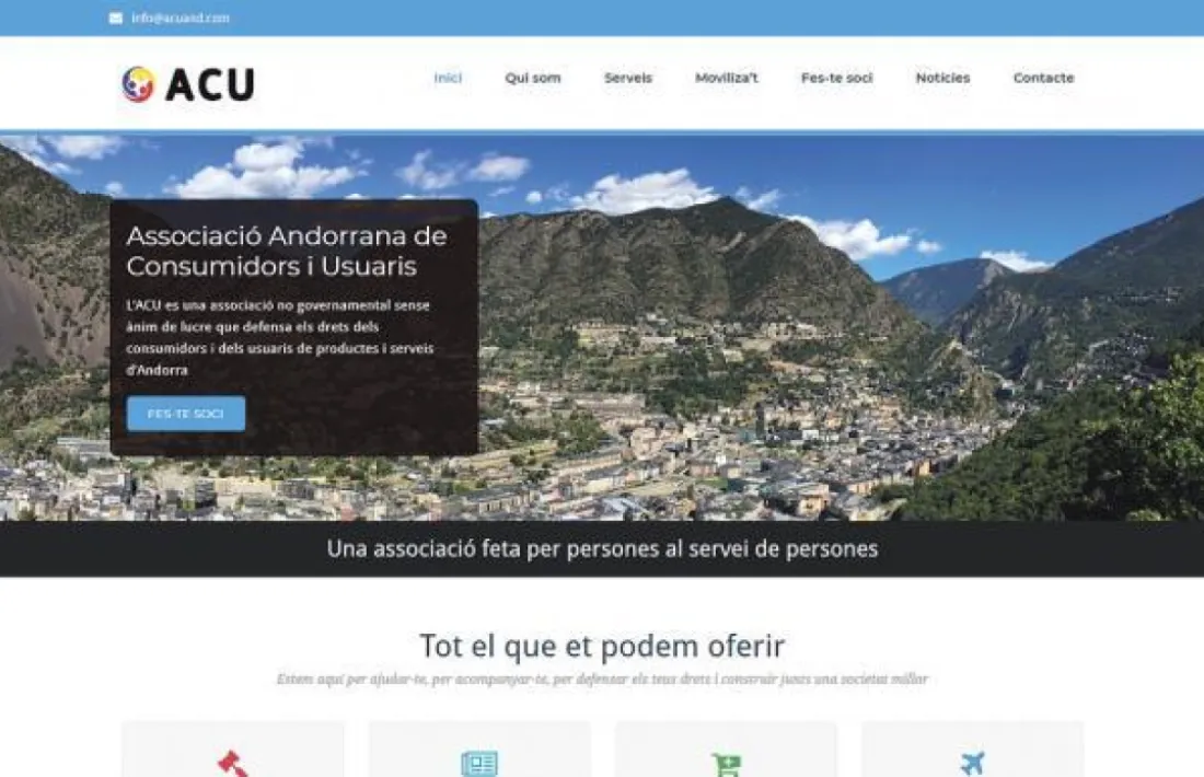 Imatge del web de l'ACU.