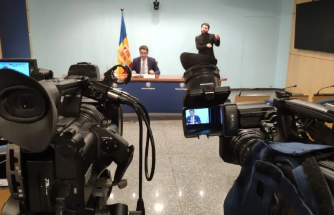 Jover en la roda de premsa d'aquest dissabte.