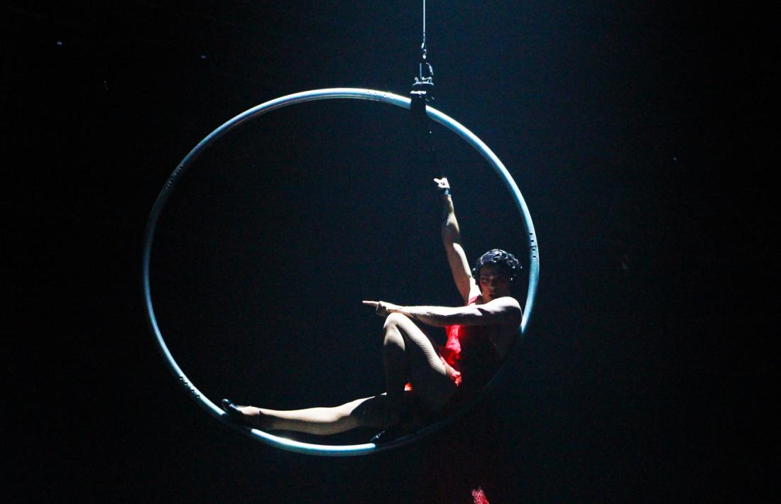 Un instant de l’espectacle que el Cirque du Soleil va oferir l’estiu passat al país.