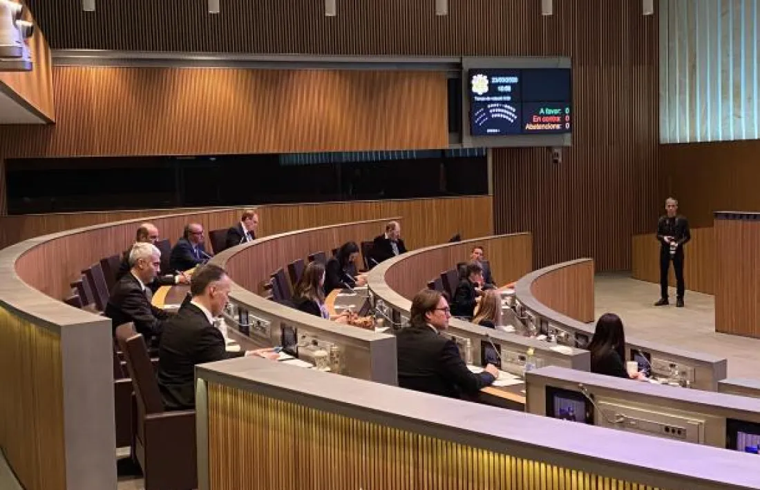 Un moment de la sessió del Consell General del 23 de març passat.