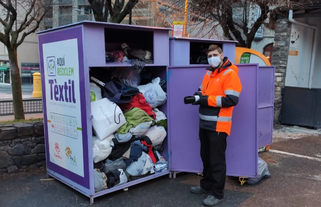 Els contenidors de roba usada d'Encamp.