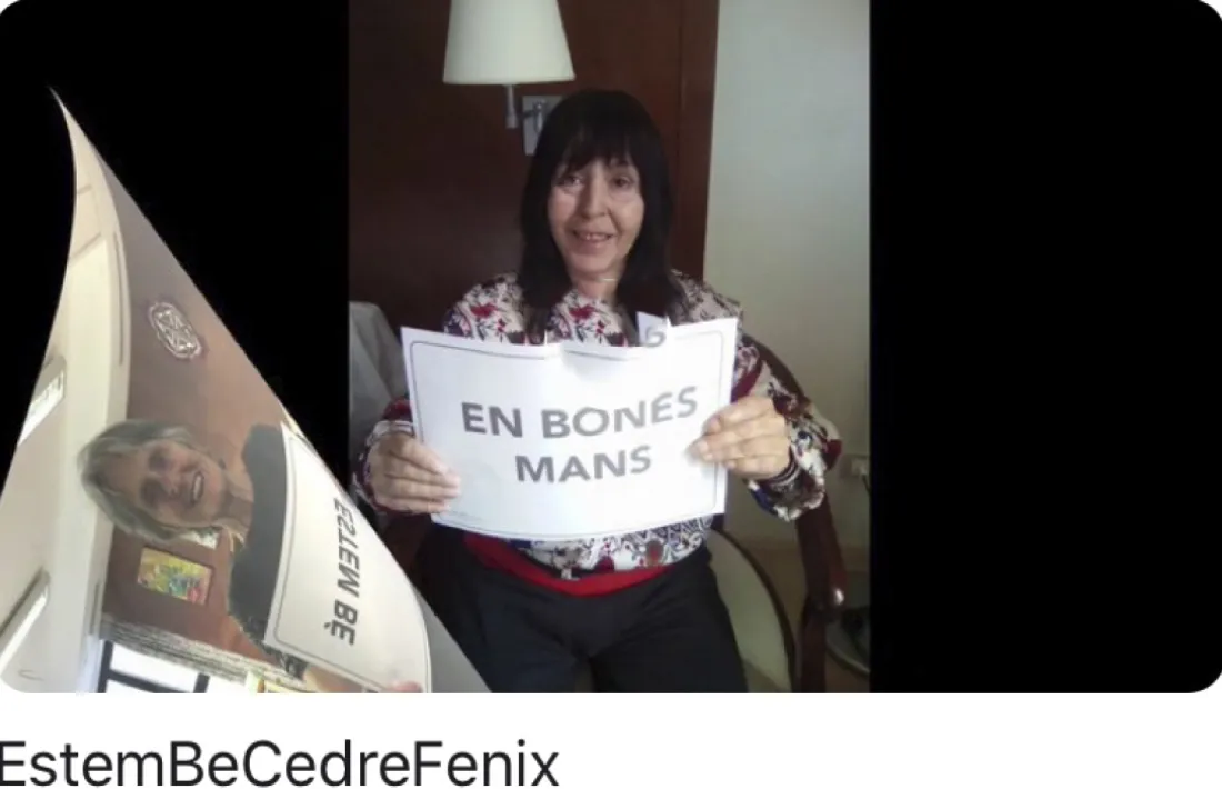 Missatge des del Cedre i des de l'Hotel Fènix.