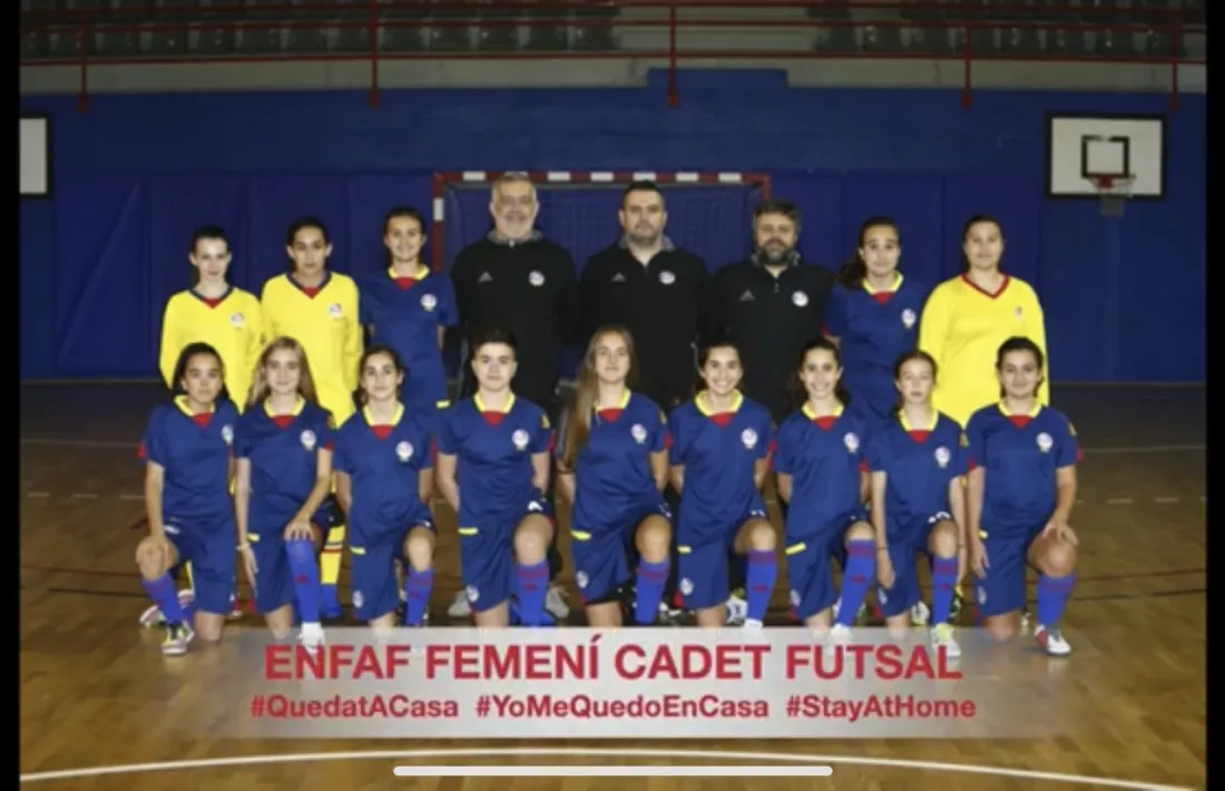 L'Enfaf femení cadet de futbol sala.