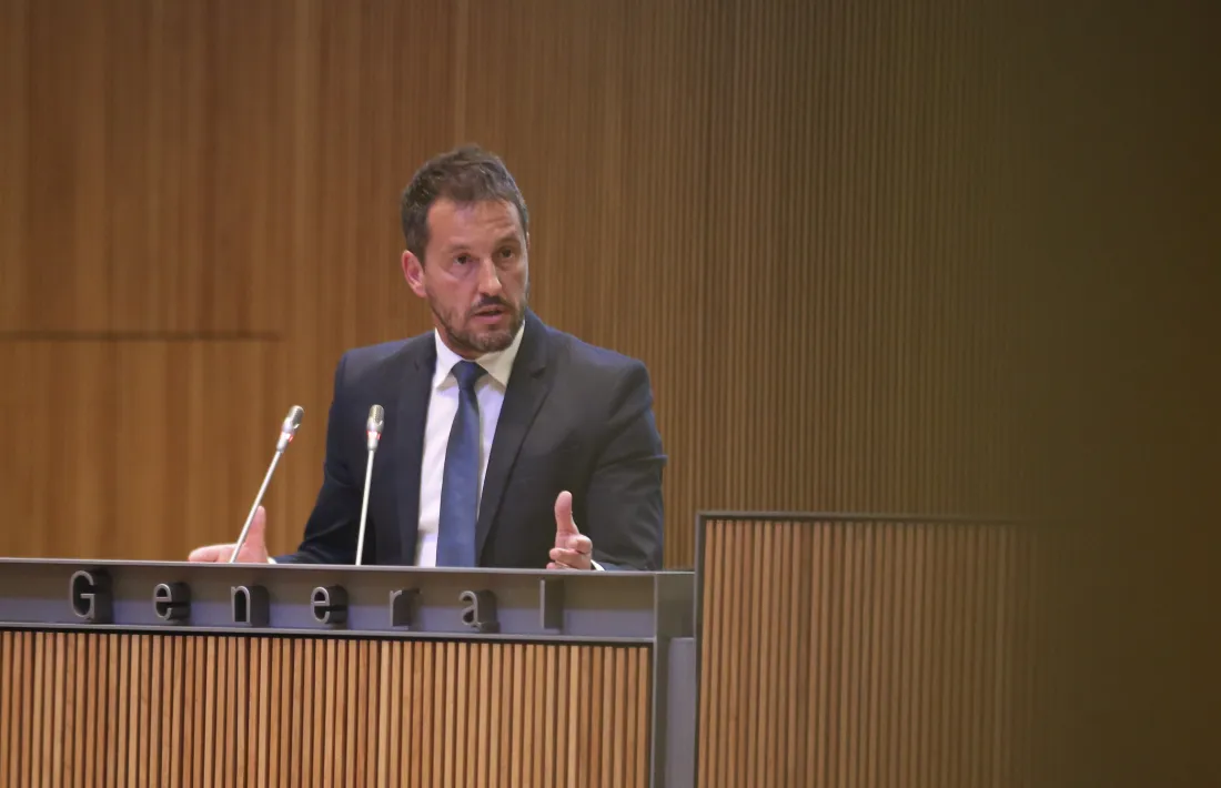 El president del grup parlamentari socialdemòcrata, Pere López.