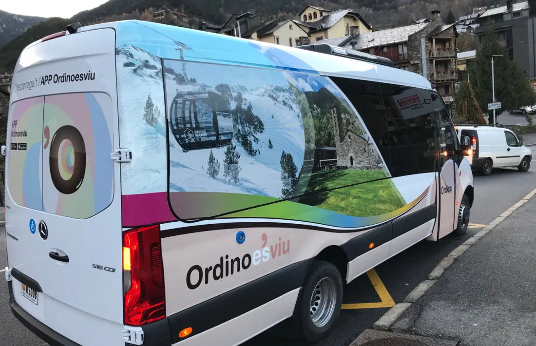El bus parroquial d'Ordino.