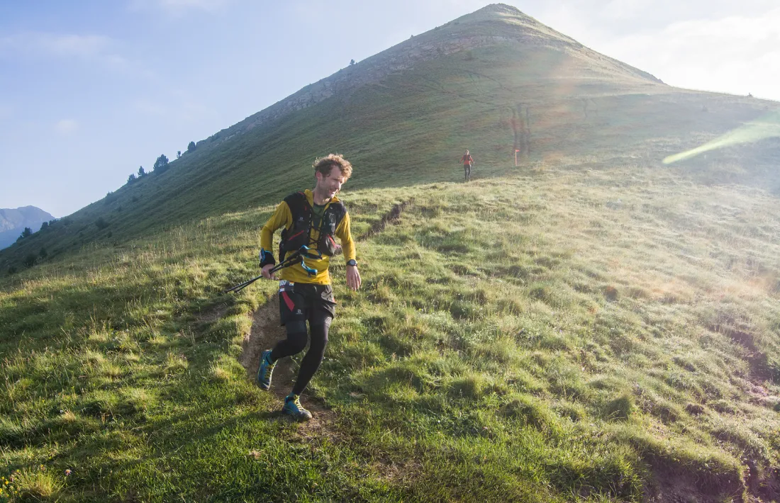 Un participant a l'anterior Andorra Ultra Trail Vallnord.