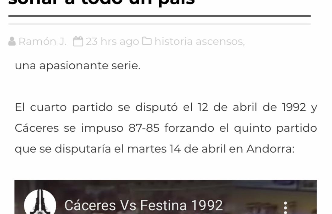 Captura de pantalla del blog del company Ramón Juan.