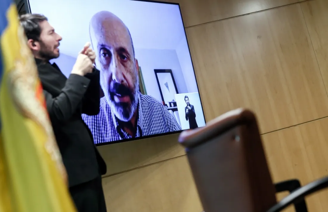 La compareixença del ministre de Salut, Joan Martínez Benazet, d'aquest migdia.