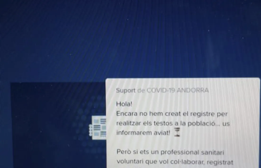 Els usuaris col·lapsen la web per inscriure's a la prova d'anticossos