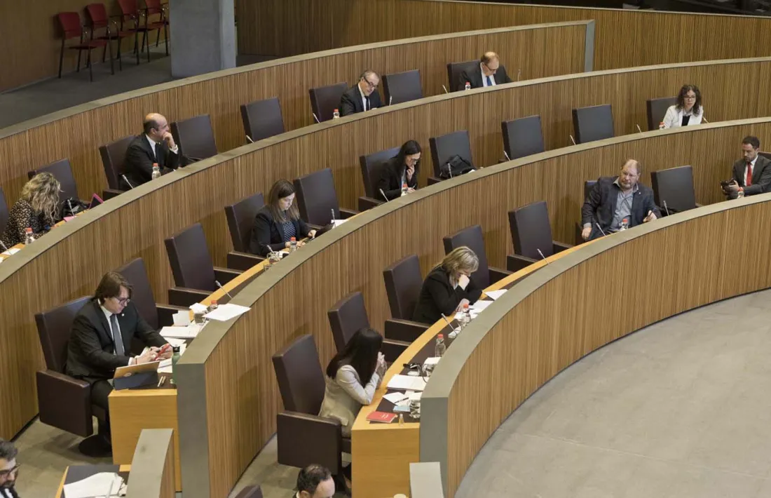 Un moment de la sessió del Consell General d'aquest dissabte.