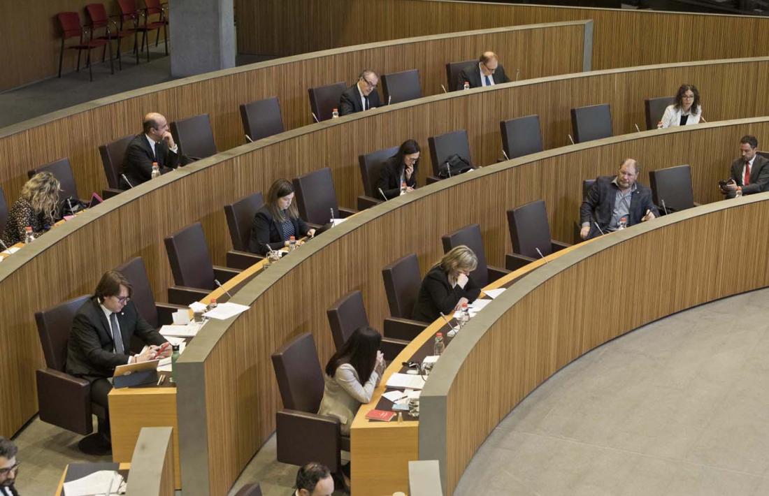 Un moment de la sessió del Consell General d'aquest dissabte.