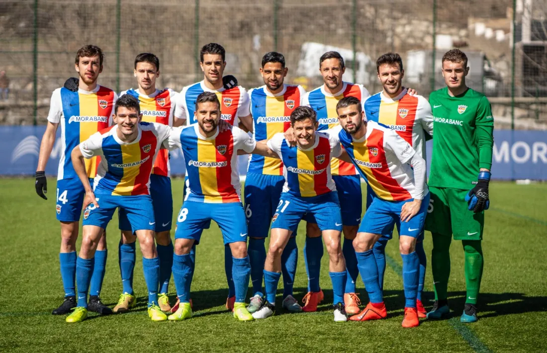Un onze inicial d'aquesta temporada de l'FC Andorra