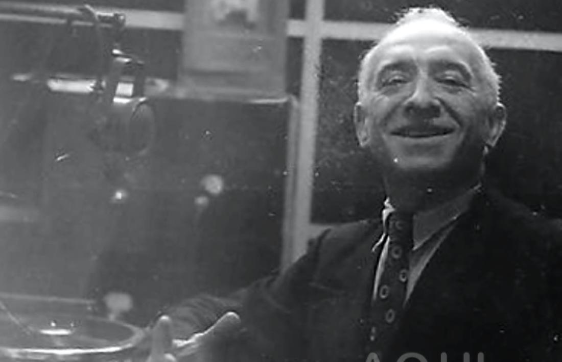 Edmond Abouly (Tolosa,  1886-Bugue en Dorgone, 1968), en una fotografia probablement coetània al seu pas per l'estació d'Encamp.