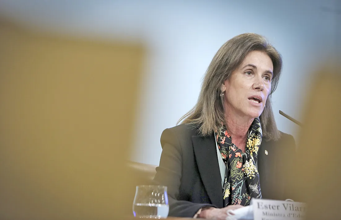 La ministra d’Educació i Ensenyament Superior, Ester Vilarrubla.