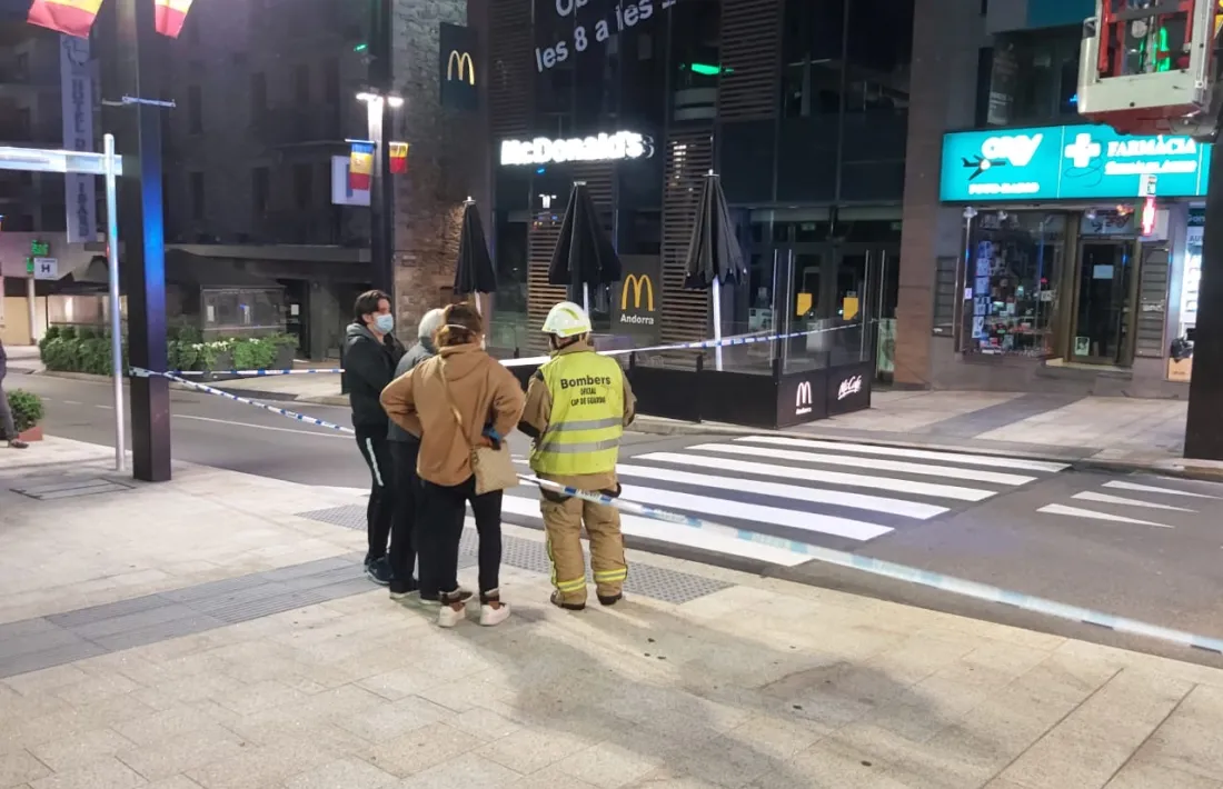 Incendi en un immoble de l'Avinguda Meritxell