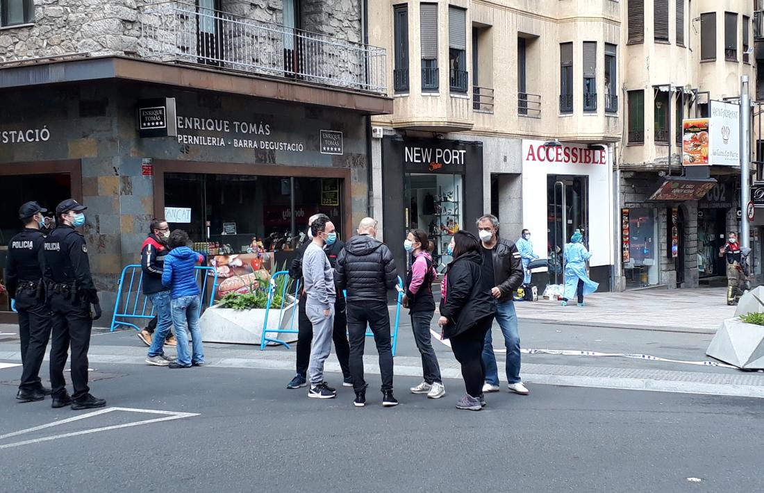 El cap de Govern i els cònsols d'Escaldes s'han desplaçat fins al lloc del sinistre.