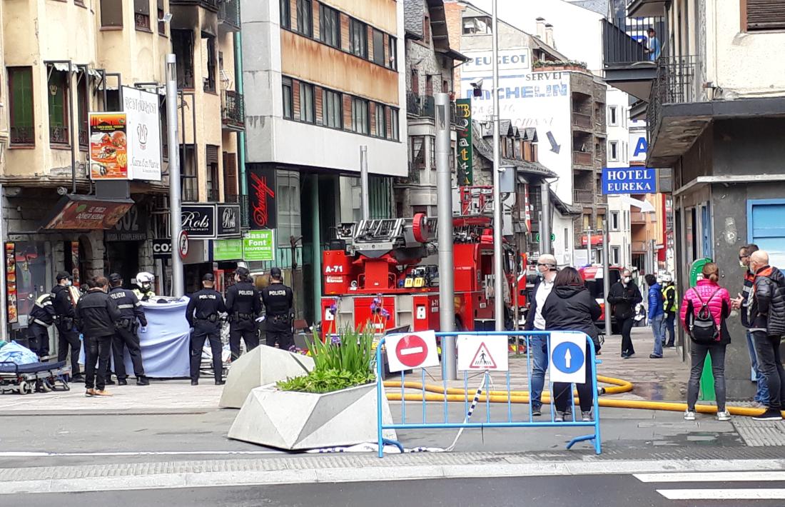 Un moment de l'atenció als ferits.