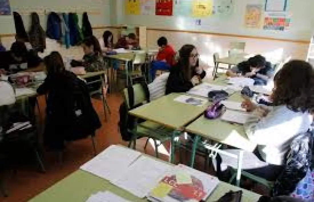 Imatge d'arxiu d'una classe escolar.