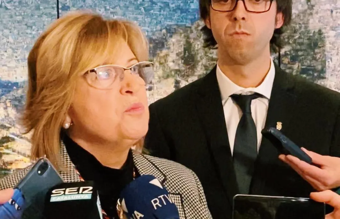 Dolors Carmona i Sergi González en una compareixença anterior.