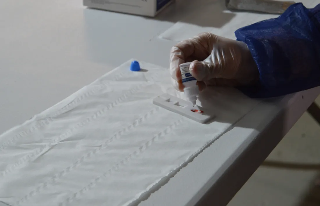 Un dels tests que es faran a la població.