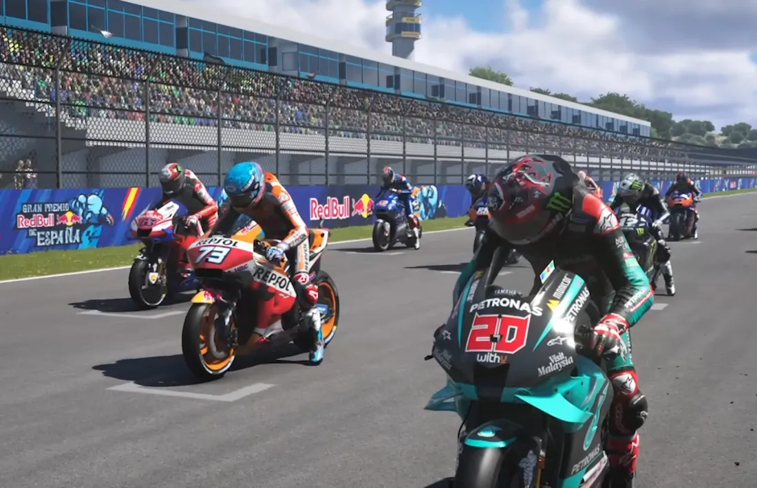 Imatge de la sortida virtual al GP d'Espanya.