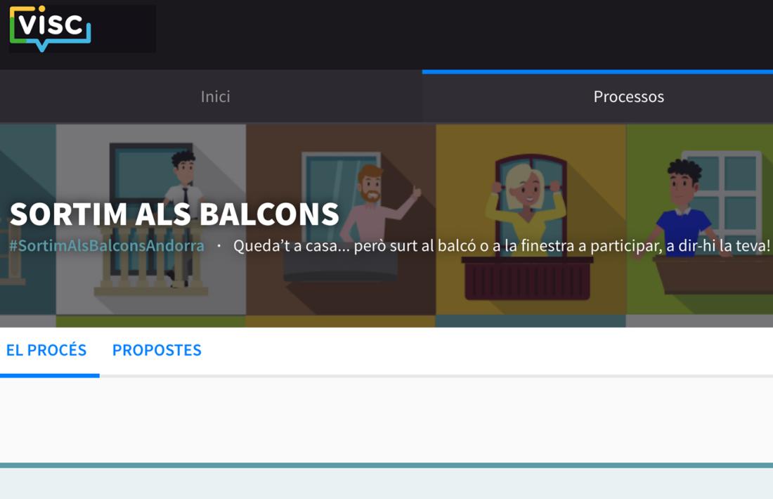El web en la que es recullen les propostes ciutadanes.