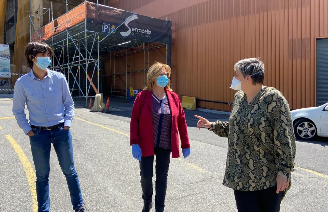 Representants del PS+Independents d'Andorra la Vella, al Serradells.