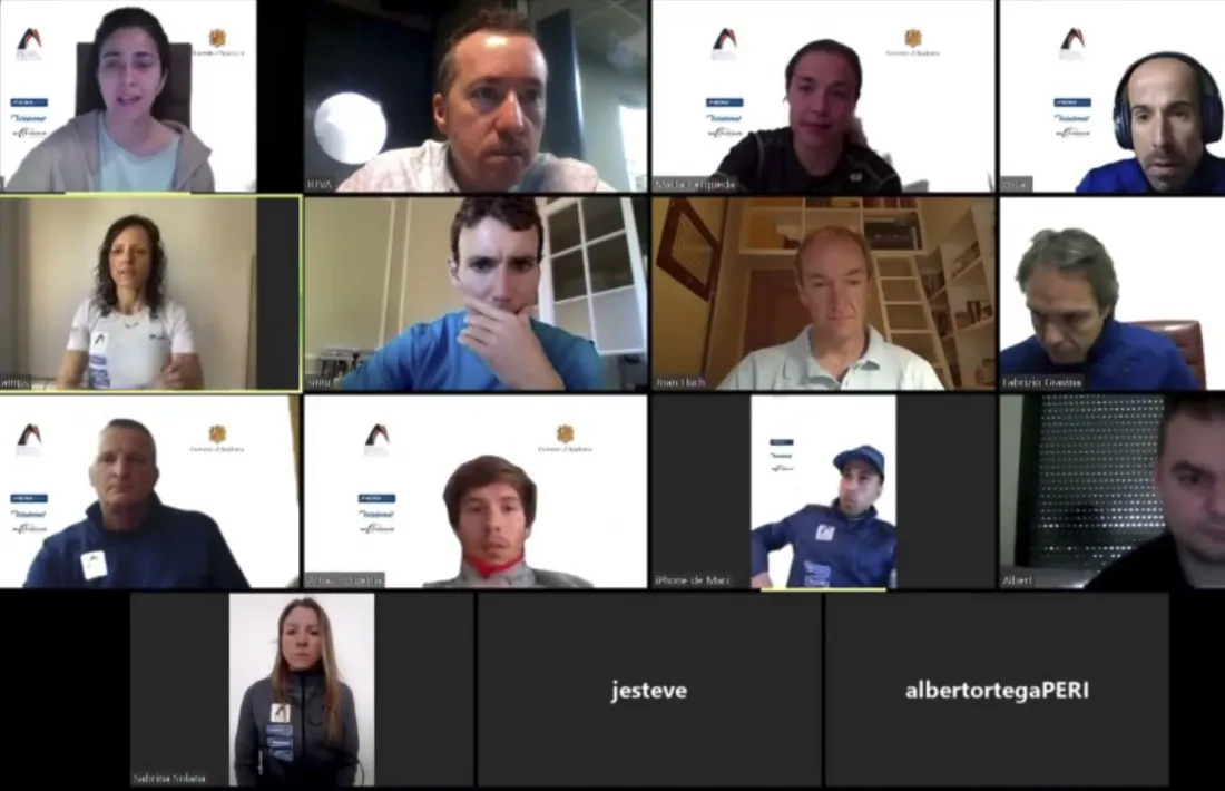 L’equip nacional de curses de muntanya de la FAM es va presentar ahir de manera telemàtica per la crisi sanitària per la Covid-19.