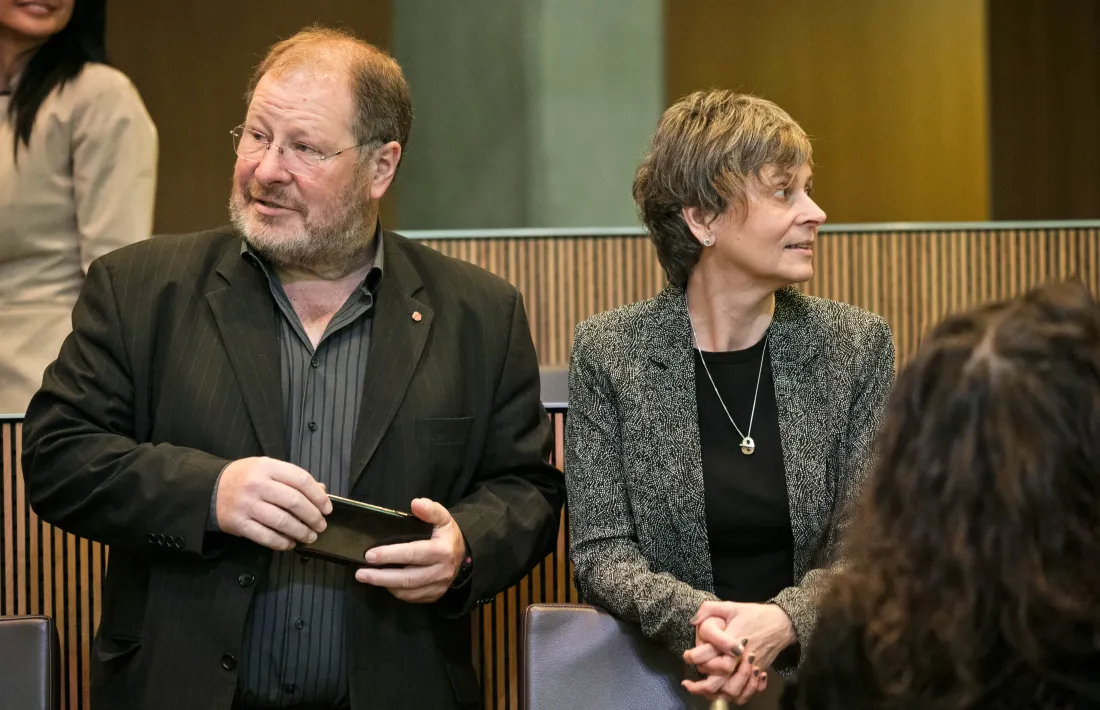 Sussana Vela i Jordi Font en una imatge al Consell General.