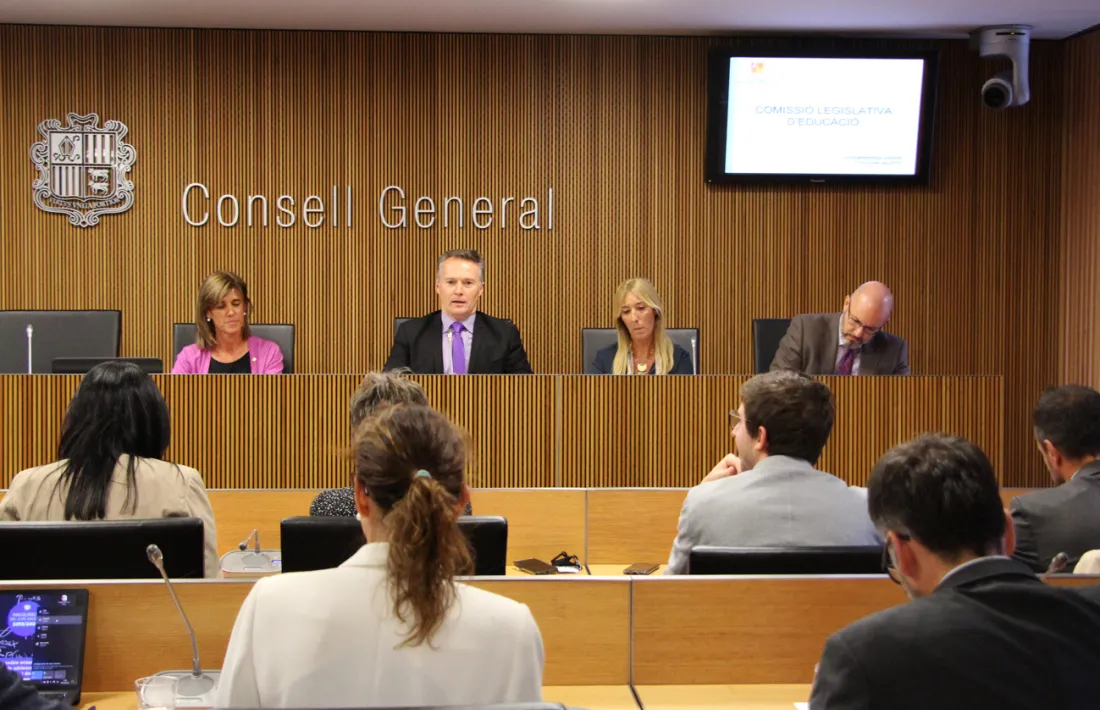 Una compareixença anterior en comissió de la titular d'Educació i Ensenyament Superior, Ester Vilarrubla. 